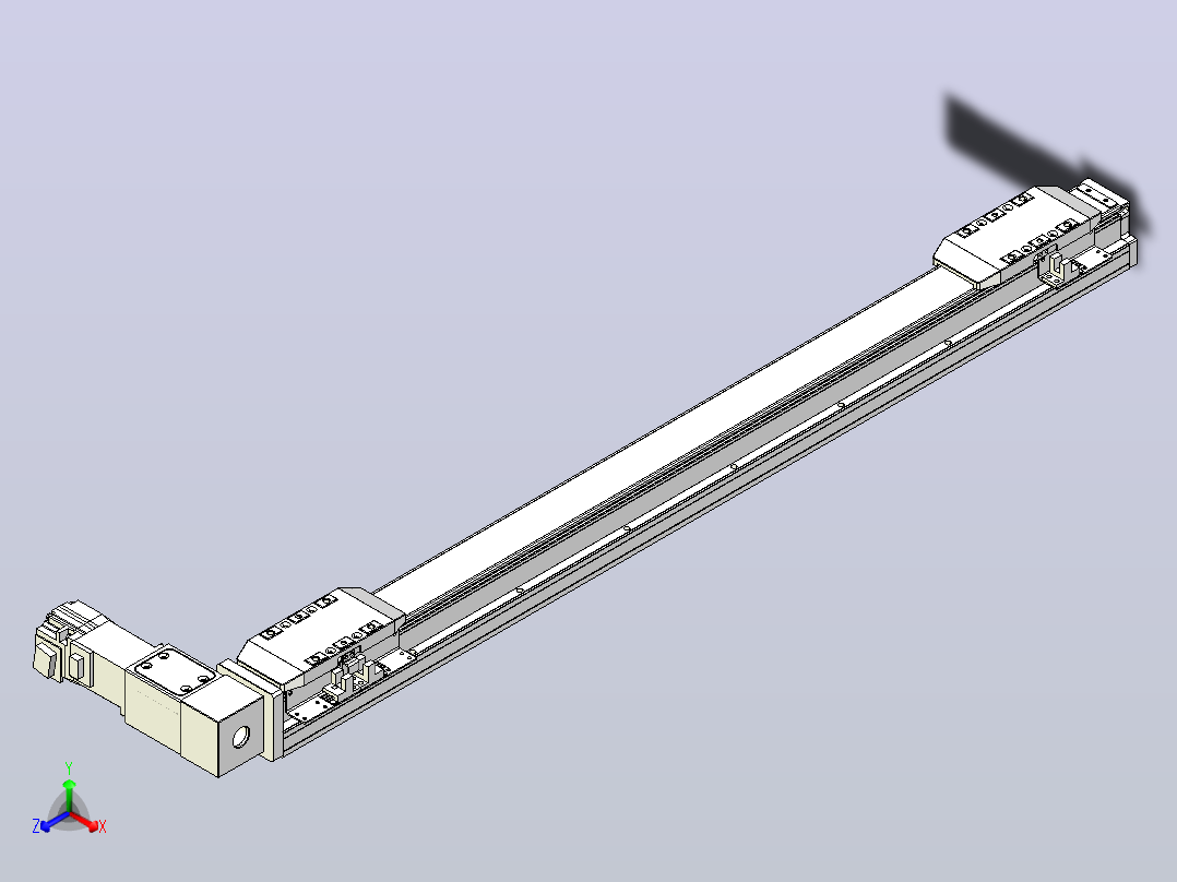 皮带直线轴双滑块型TPA-GCBS-50-P42-L250-DR-M10-N3主视图