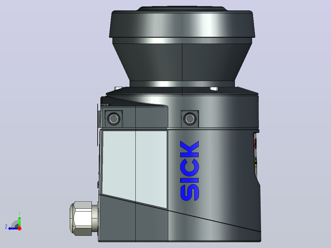 S100激光扫描仪右视图