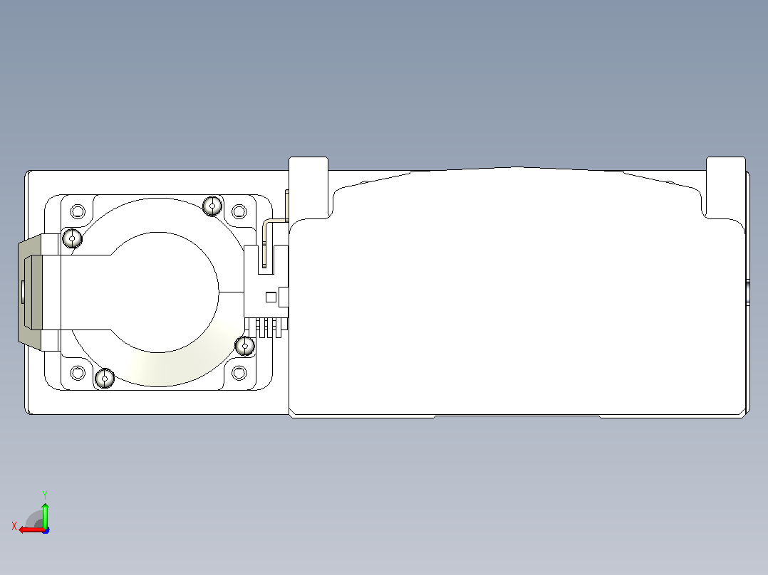 日规模组半封闭丝杆TPA-HNR-140D-2010C-L1200-MR-Y-P400-N3后视图