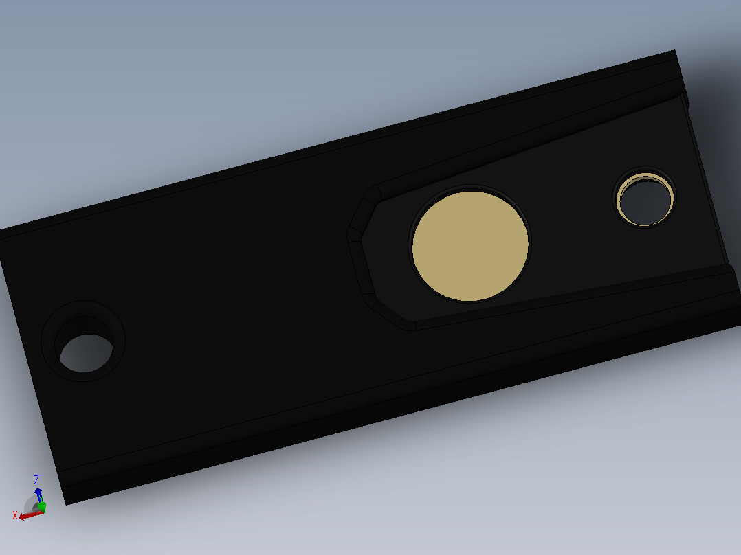 yubikey c nfc钥匙扣支架主视图