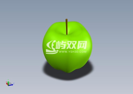 苹果3D模型缩略图