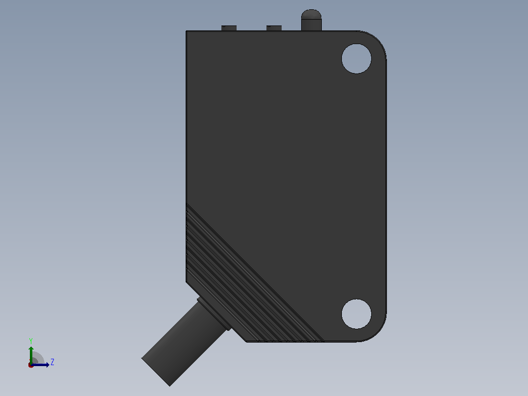 E3Z-T61A受光器[E3Z-T61A受光器]欧姆龙光电左视图