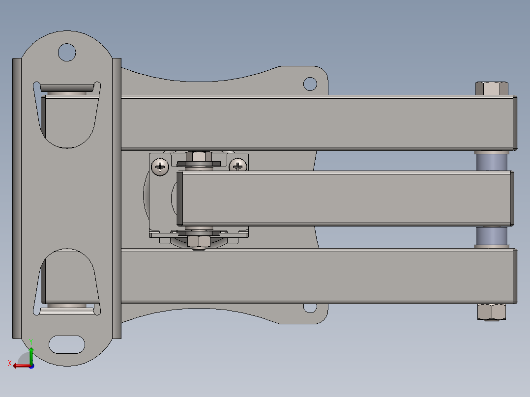 电视机架后视图