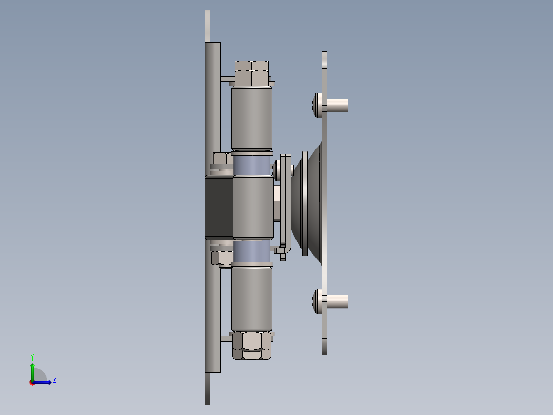 电视机架左视图