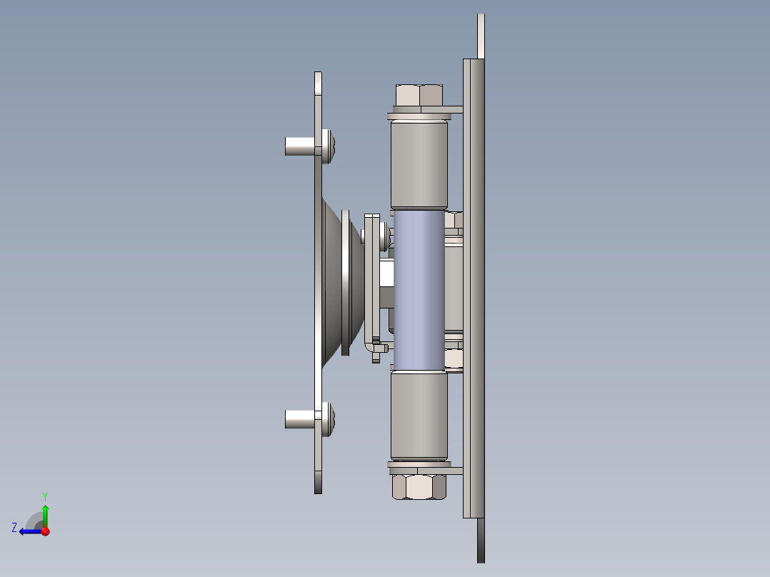 电视机架右视图