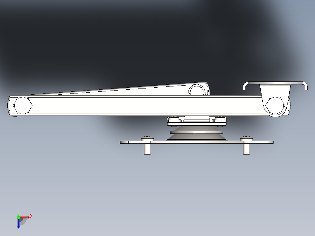 电视机架俯视图