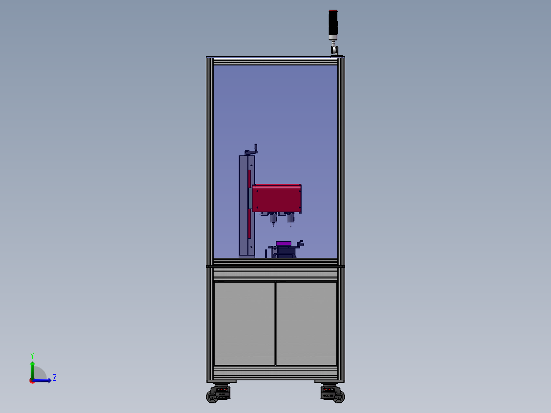 点针式打标设备sw17可编辑左视图