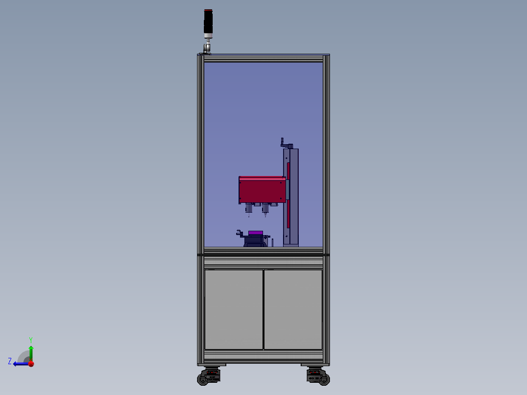 点针式打标设备sw17可编辑右视图