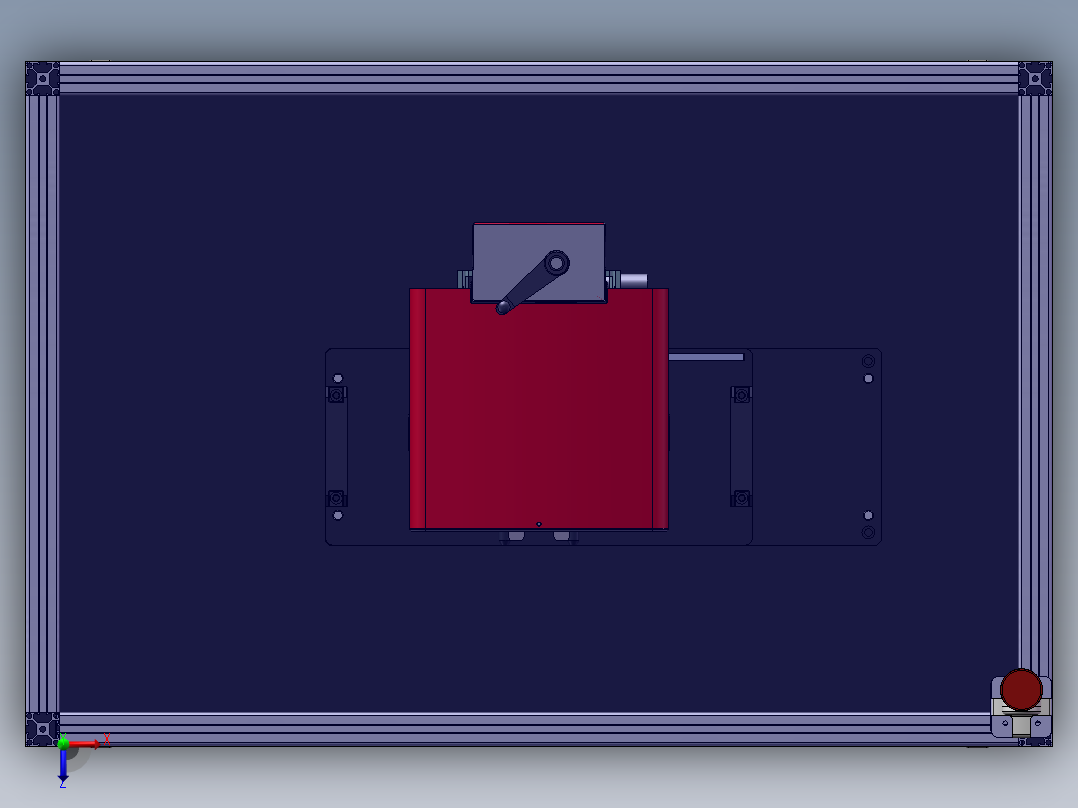 点针式打标设备sw17可编辑俯视图