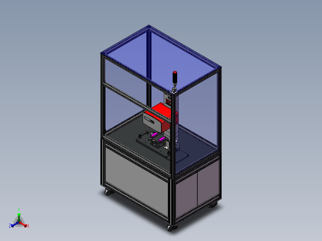 点针式打标设备sw17可编辑正等轴测图