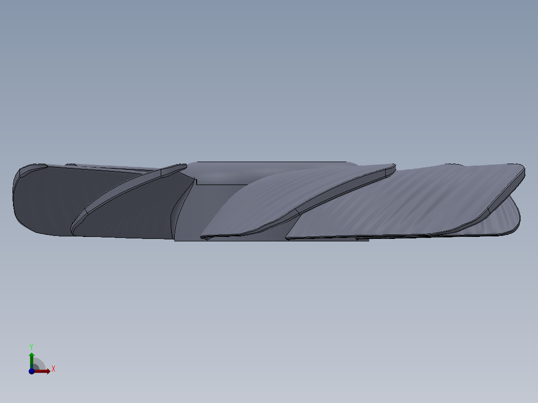 扇叶模型前视图