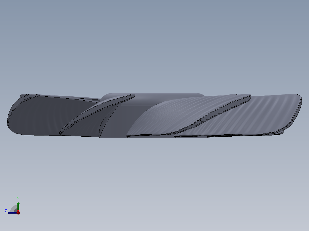 扇叶模型右视图