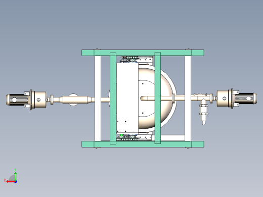 立式搅拌分离器3d图纸 螺旋搅拌离心油雾分离机3d图纸三维模型后视缩略图