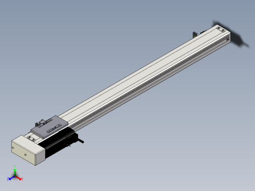 Toyo东佑达直线模组-ECH6-700-BL+煞車-M5正等轴测缩略图