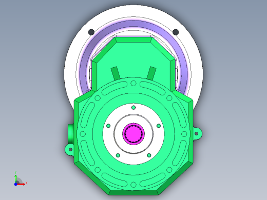200螺旋机减速箱 前视缩略图