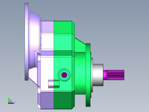 200螺旋机减速箱 左视缩略图