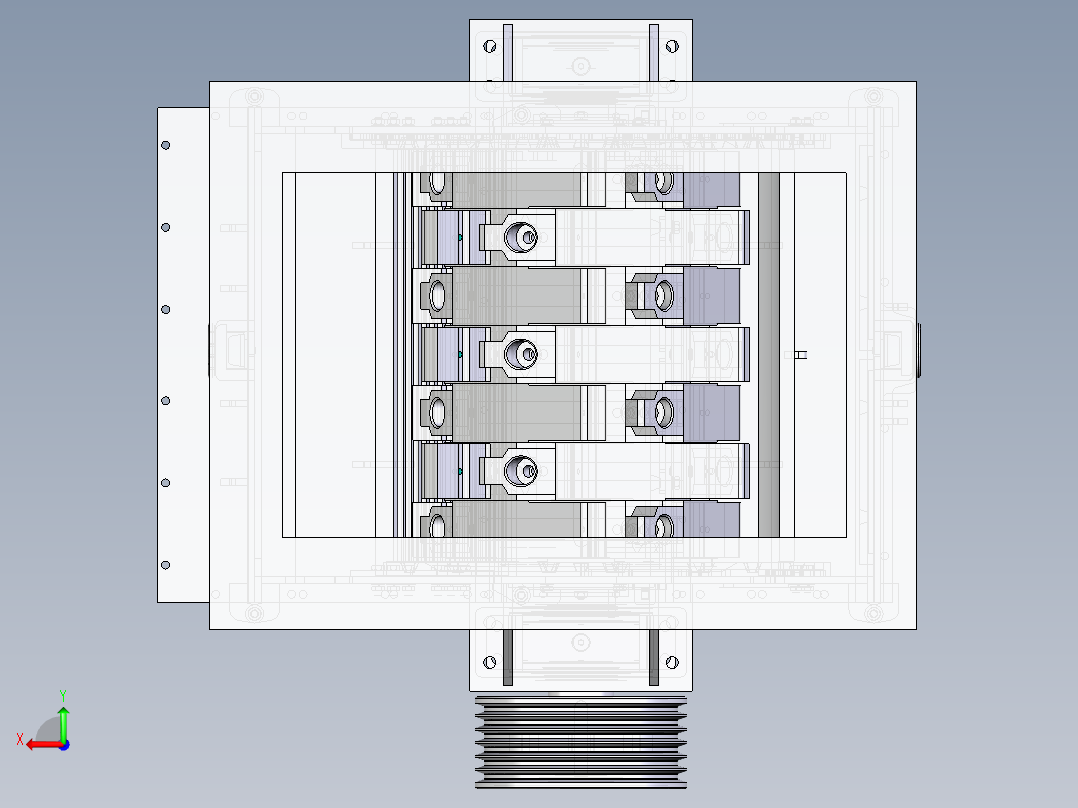 C4_反击破碎机后视图