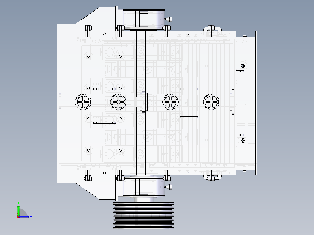 C4_反击破碎机左视图