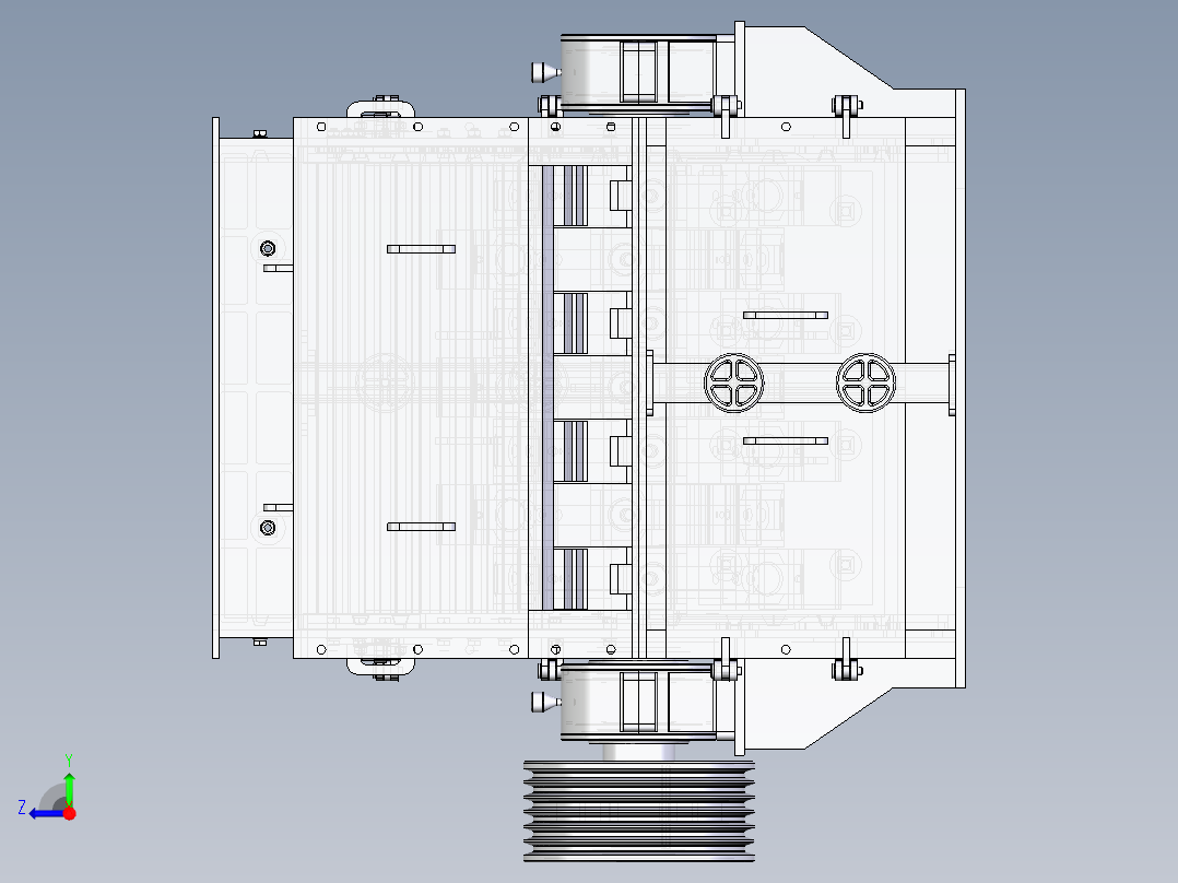 C4_反击破碎机右视图