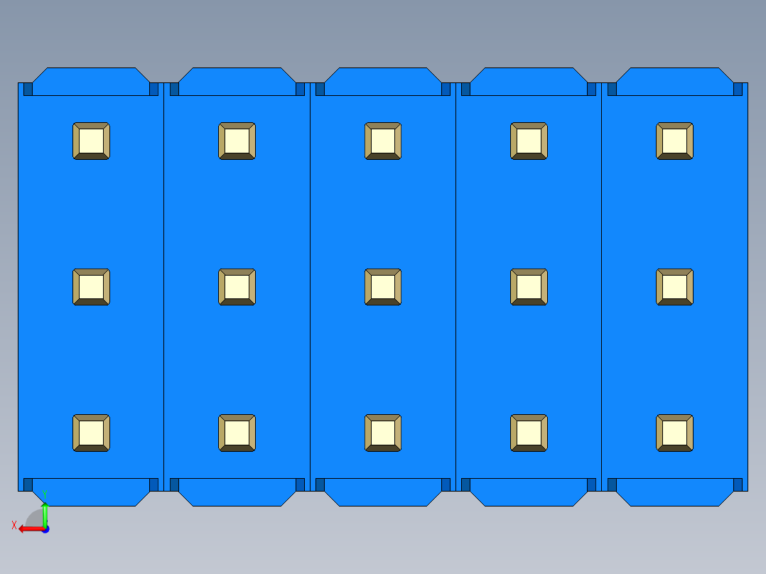 彩色公头100mil（2.54mm）系列-DS1021_blue_3x05p_100mil_Type5_rev1.0后视图