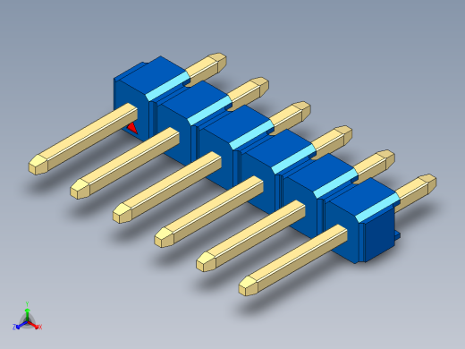 彩色公头100mil（2.54mm）系列-DS1021_blue_1x06p_100mil_Type1_rev1.0