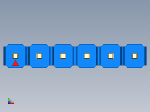 彩色公头100mil（2.54mm）系列-DS1021_blue_1x06p_100mil_Type1_rev1.0前视缩略图