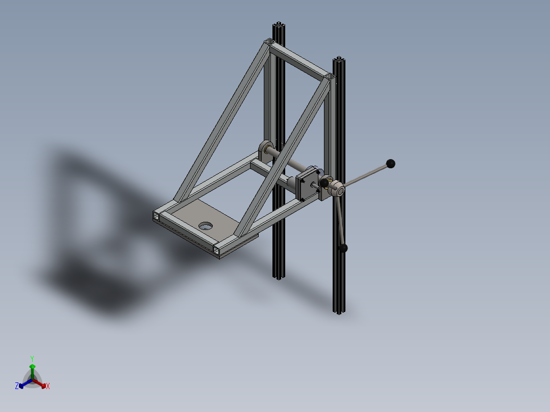 自动化钻铣一体机床 模型图纸正等轴测图