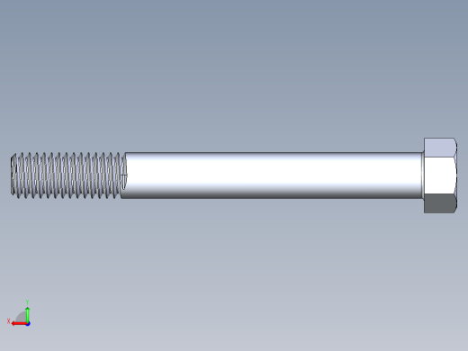 UNC 六角螺栓-Hex Bolt 0.4375-14 x 4后视缩略图
