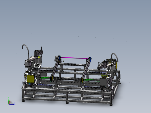 基于PLC控制的光伏组件包角机-三维