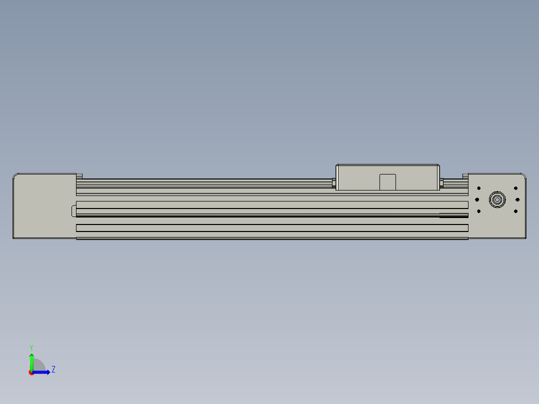 威洛博直线电机模组EB4-L80-S200-光轴左视图