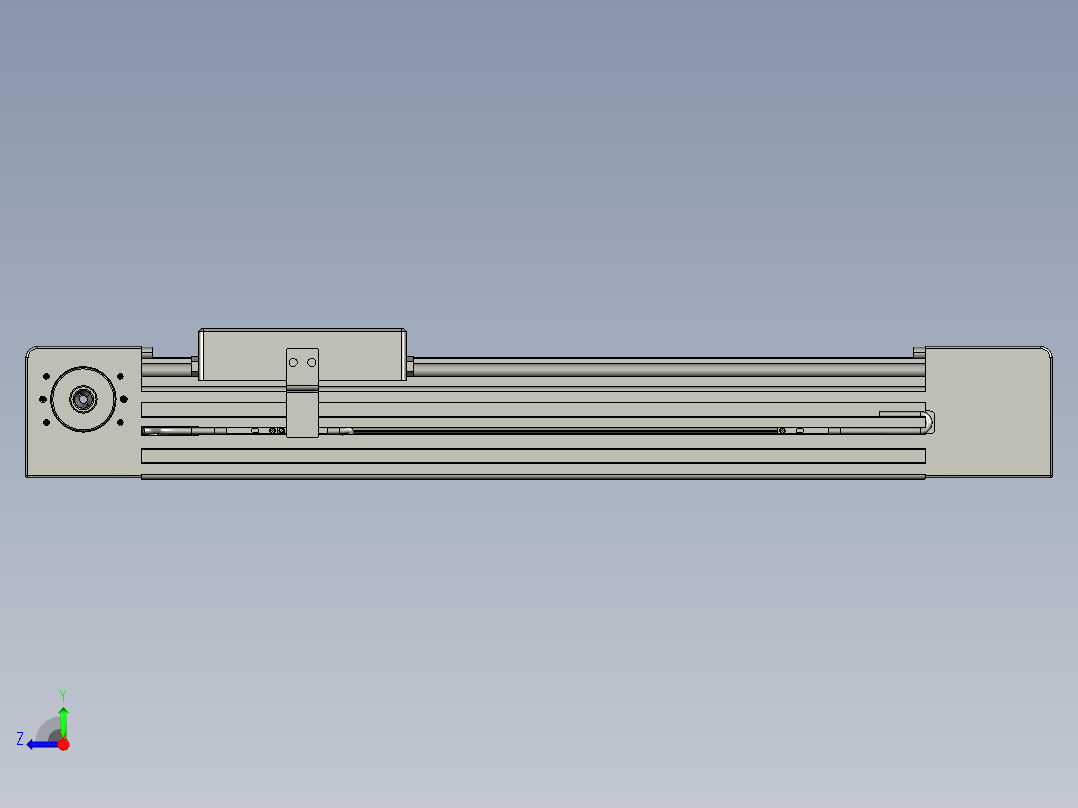 威洛博直线电机模组EB4-L80-S200-光轴右视图