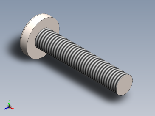 螺丝 M4 十字盘头-M4x20 Screw head.SLDPRT正等轴测缩略图