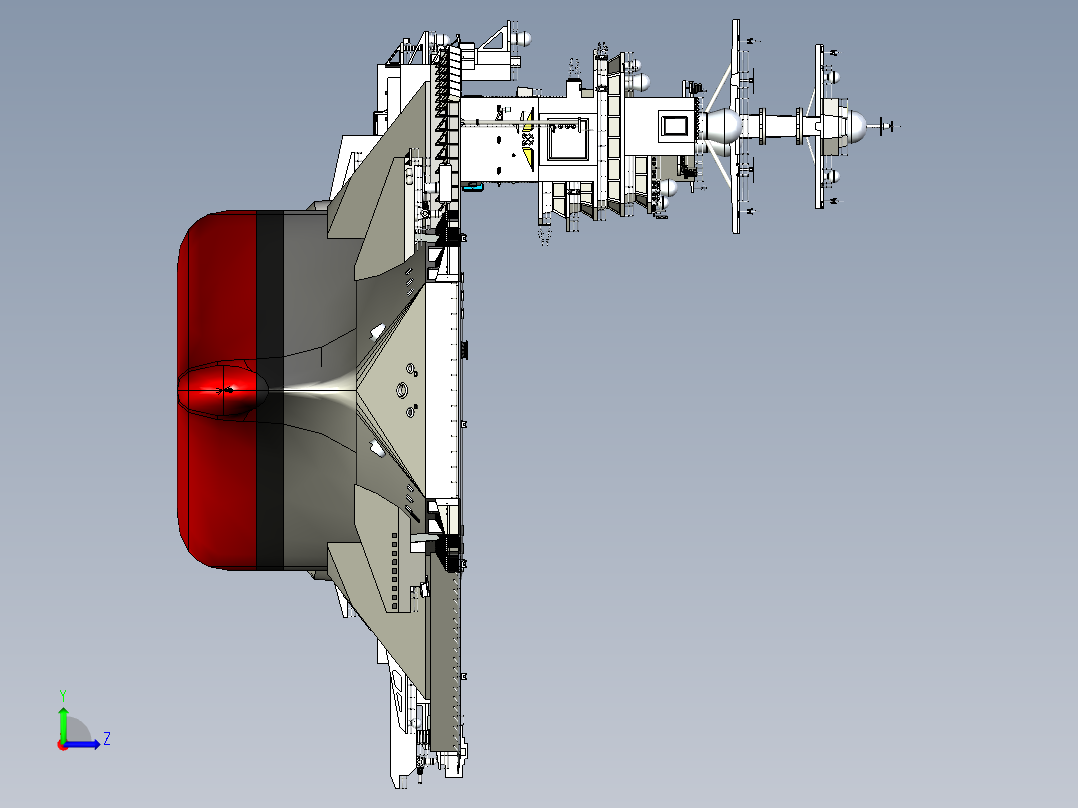 航母-福特号航空母舰-CVN78左视图