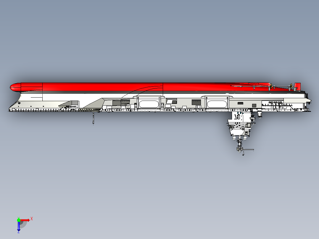航母-福特号航空母舰-CVN78俯视图