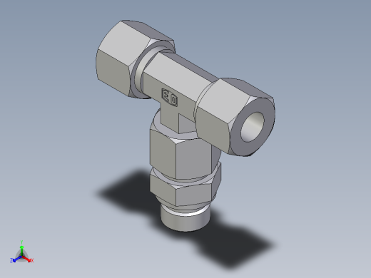 卡套式工业通用硬管接头EO_Assembled_adjustable_standpipe_branch_tee_EVT14SR71