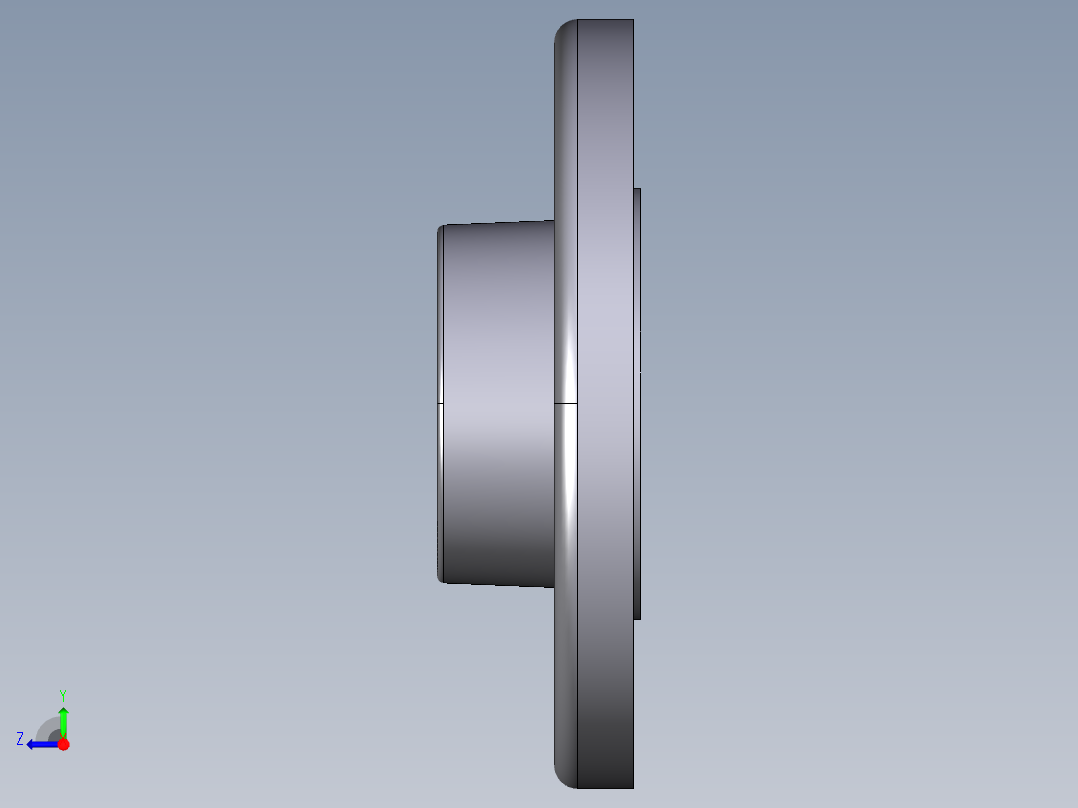 21FLV 法兰BS 10，表E、溶剂焊接插座（垫片尺寸，看到QHv X）右视图