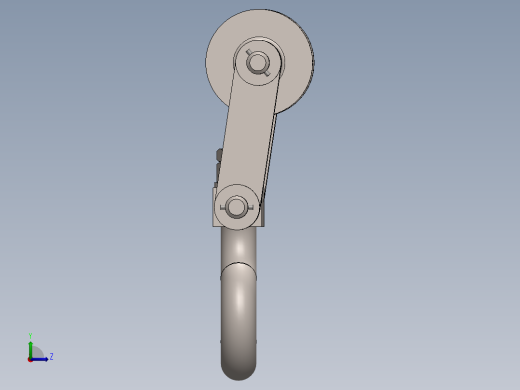 滑轮和挂钩--25--sw三维 3d模型设计图左视缩略图