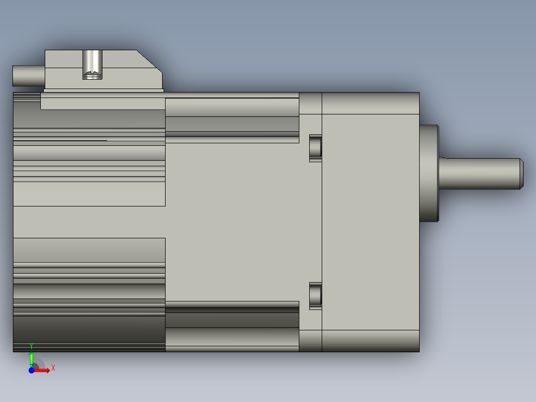 MBMC3A1AXB+MX8G3B无刷电机前视图