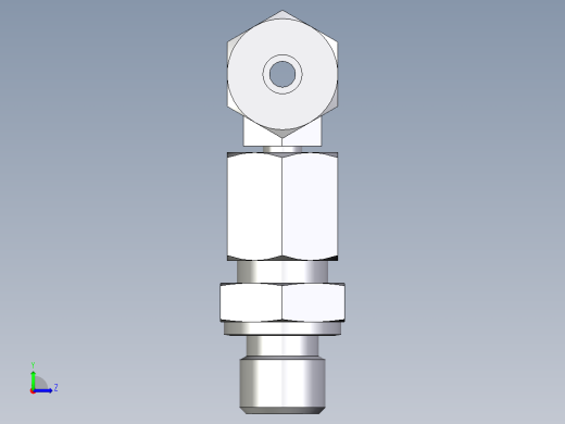 卡套式工业通用硬管接头EO_Assembled_adjustable_standpipe_branch_tee_EVT06SR71左视缩略图