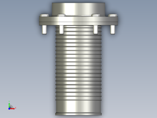 過濾器(籃型)FRF+C-3D多系列多零件图纸模型前视缩略图