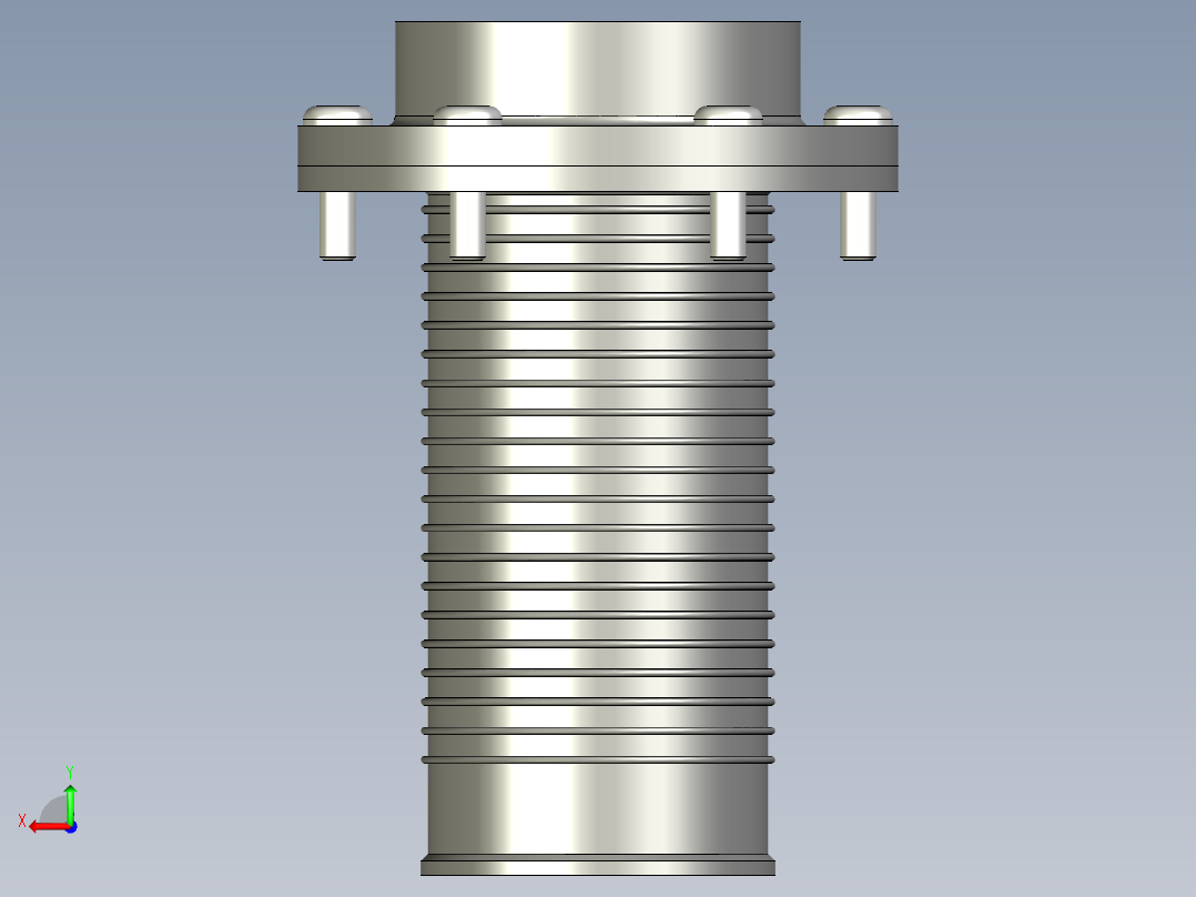 過濾器(籃型)FRF+C-3D多系列多零件图纸模型后视图