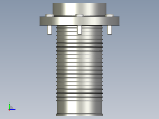 過濾器(籃型)FRF+C-3D多系列多零件图纸模型左视缩略图