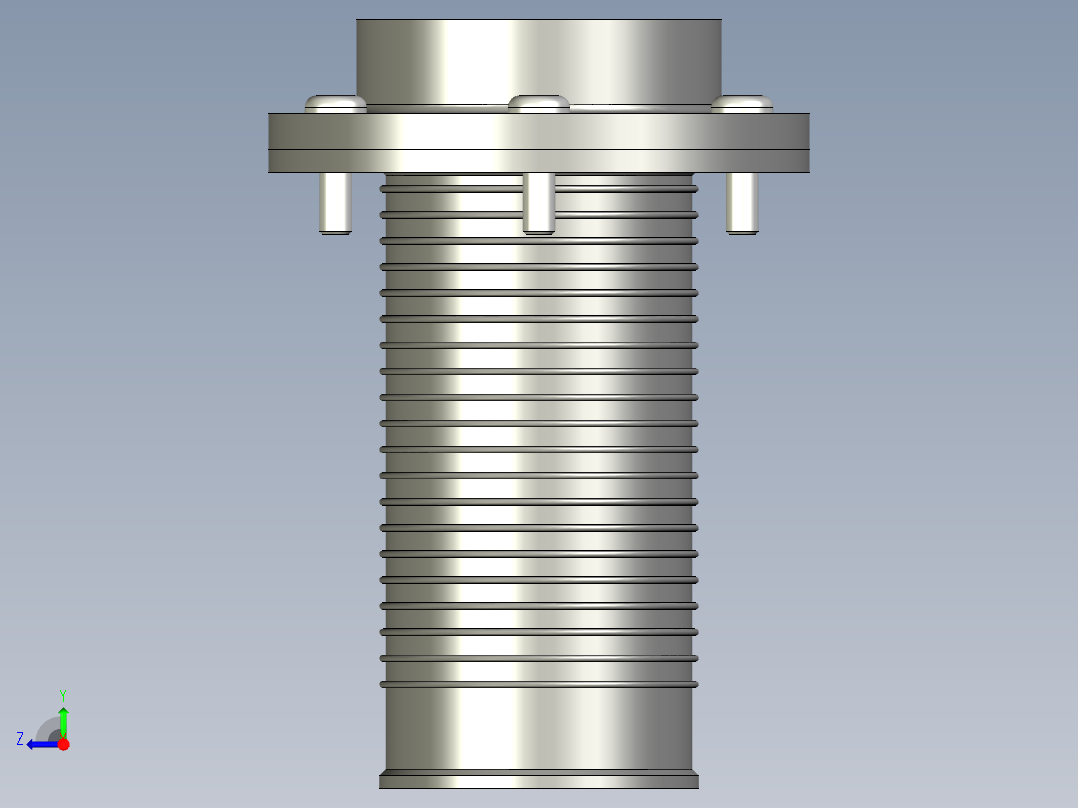 過濾器(籃型)FRF+C-3D多系列多零件图纸模型右视图