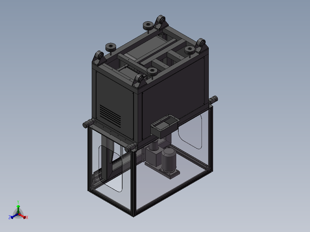 曲轴箱加工专机正等轴测图
