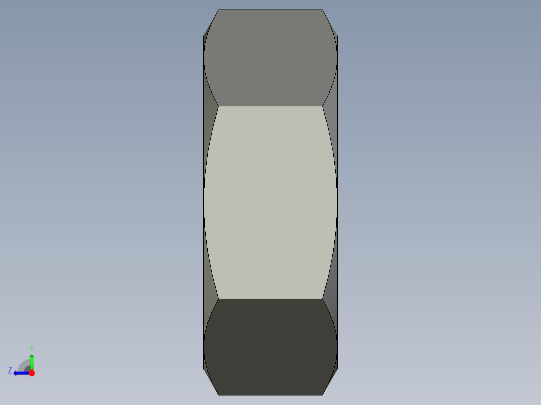 公制六角螺母-Metric Hex Nuts M2.5 x 0.45mm Thread右视图