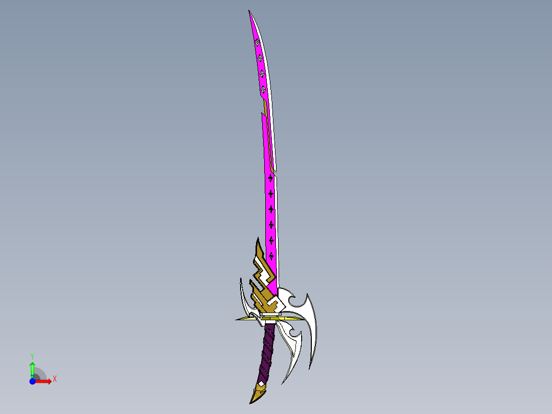 Genshin Impact 武士刀前视图