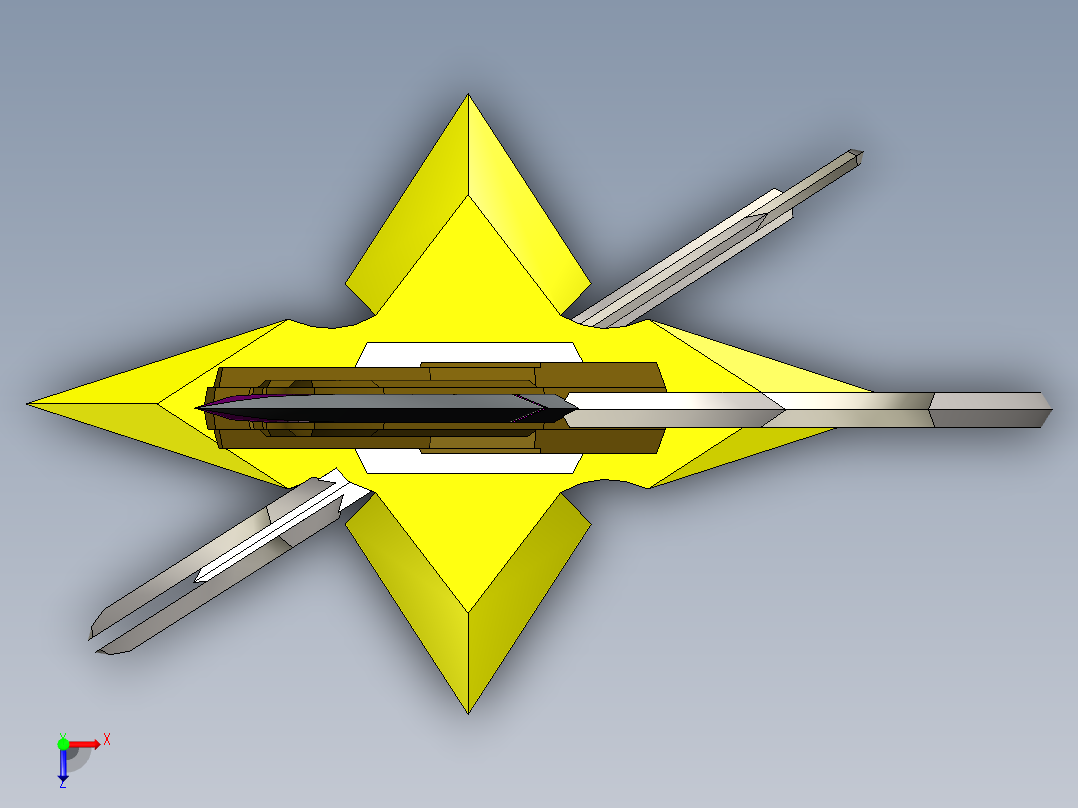 Genshin Impact 武士刀俯视图