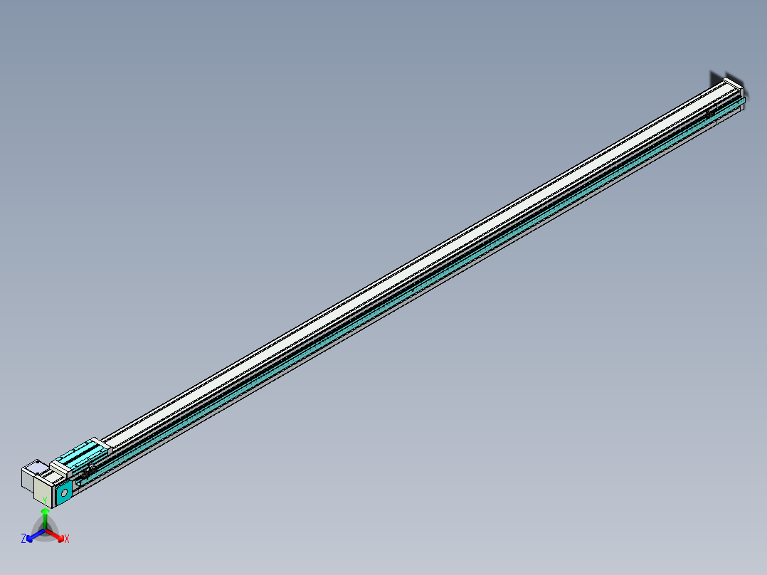 欧规系列-LB6A-L130-S2200-BR-ZP40-C3正等轴测图