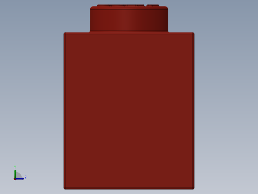 乐高套装 4421基本积木-362221 Bright Red Brick 1 x 3.SLDPRT左视缩略图