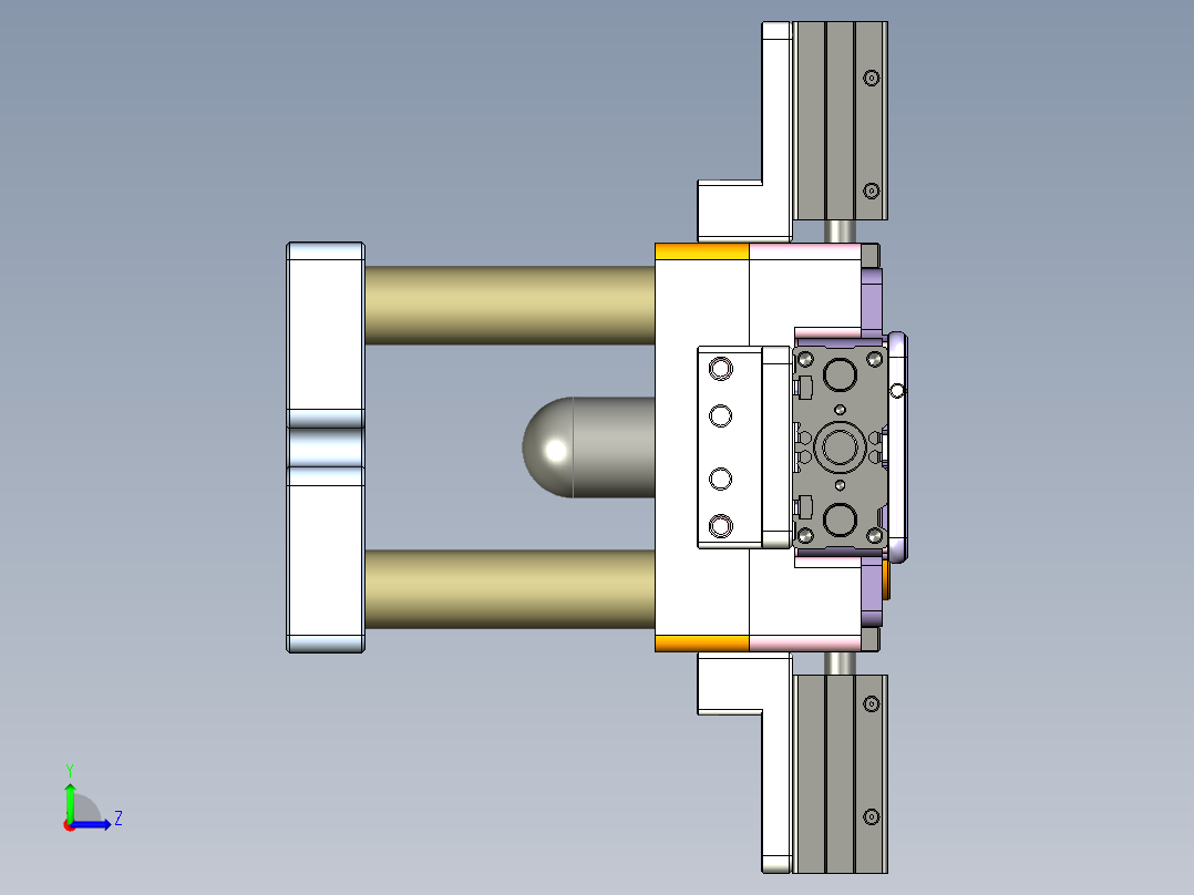 r4-笔记本CNC工装夹具三维模型cnc7左视图